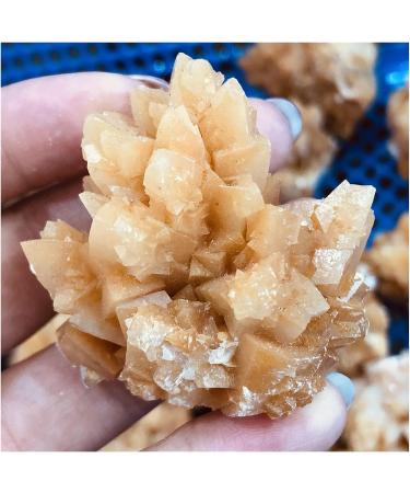 Natural Crystal Rough 1 pc Natural Flower Rare Yellow Calcite Cluster coarse Specimen - Buy Online on GoSupps.com