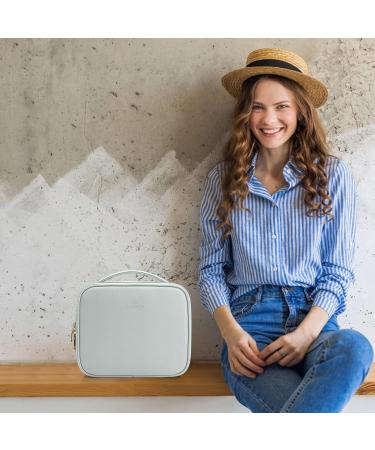 Vlando Portable Travel Makeup Storage Bag - Blue | Adjustable Dividers for Cosmetics & Brushes | Ideal Gift for Women & Girls - Buy Online on GoSupps.com