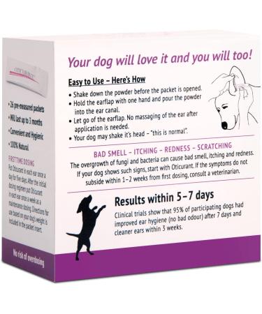 OTICURANT Dog Ear Powder | No more Itching Scratching or Bad Smell | Reduces Waxy Build Up | No Cleaning Solution Drops or Wash Needed | 26 Easy-Dose Packets - Buy Online on GoSupps.com