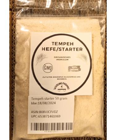 Tempeh Starter/Live Culture/Ragi Tempe/Inokulum-Non GMO-Halal 50 Gram - Buy Online on GoSupps.com