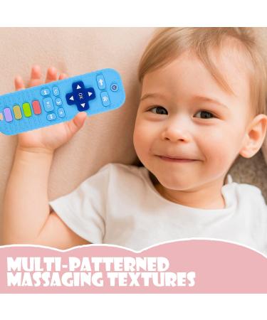Buy Soft Silicone Bite Ring for Babies | Remote Control Biting Toy for 3-12 Months | Dental Aid Baby Teething Tube Black & Blue - Buy Online on GoSupps.com