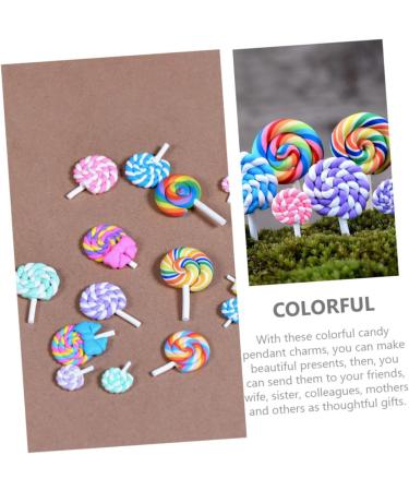 Kisangel 20pcs Micro Landscape Lollipop Pendant Child Resin Manicure - Buy Online on GoSupps.com