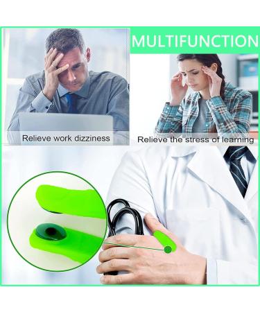 Suoapaiq Hand Pressure Point Clip 2 Pack - LI4 Acupressure for Detoxification, Slimming & Migraine Relief - Drug-Free Natural Headache & Tension Relief (Green) - Buy Online on GoSupps.com