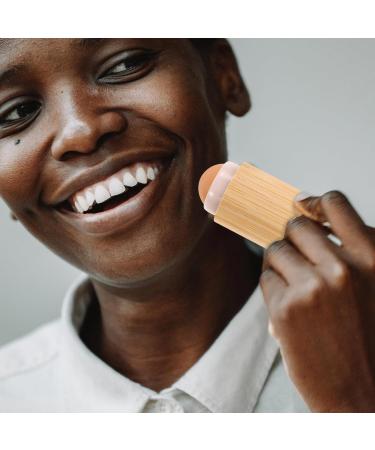 Beavorty Wood Makeup Brush Bamboo Foundation Brush With Roller Portable Blending Brush For Fluffy Brush Synthetic Bristles Cosmetics Tools - Buy Online on GoSupps.com