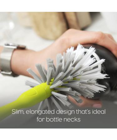 Full Circle Clean Reach Bottle Brush with Replaceable Bristle Brush Head  Bamboo Handle  White Gray - Buy Online on GoSupps.com