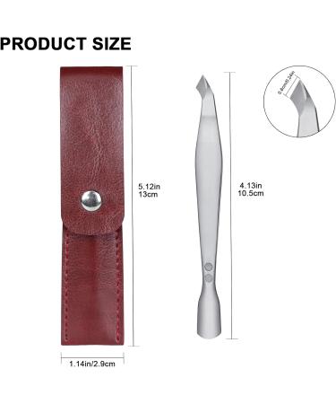SG Nekoo 2-in-1 Cuticle Trimmer with Pusher Portable Tweezers Design Sharp Cuticle Cutter Nipper Precise Trimming of Hangnails for Fingernails and Toenails (Silver) - Buy Online on GoSupps.com
