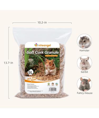 Nitangel Natural Coconut Hamster Litter | Eco-Friendly Pet Litter for Dwarf Hamsters Gerbils Mice & Small Animals - OAK Granula 8-10mm - Buy Online on GoSupps.com