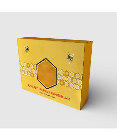 Natural Honey Packets for men infused with Royal Jelly from Bee Pollen Miel Para Hombre Natural Pack Of 12 - Buy Online on GoSupps.com