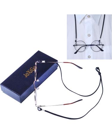 4 Pack Retro Round Reading Glasses for Men & Women - Metal Frame + Glasses Strap - 1.5 Diopters - Buy Online on GoSupps.com