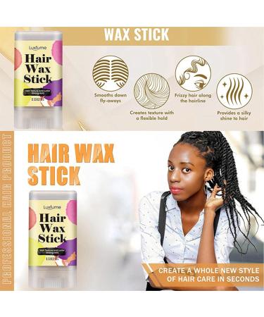 Hair Molding Wax Stick - Multipurpose Hair Styling Wax - Hair Molding Slick Stick Portable Non-greasy Hair Pomade Wax for Straight Hair Flyaways Edge Curly Hair Frizz Hair Pochy - Buy Online on GoSupps.com