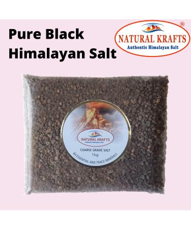 Himalayan Black Salt - Kala Namak Coarse - 500g Kala Namak - Contains 84+ Minerals - Perfect for Cooking - Buy Online on GoSupps.com