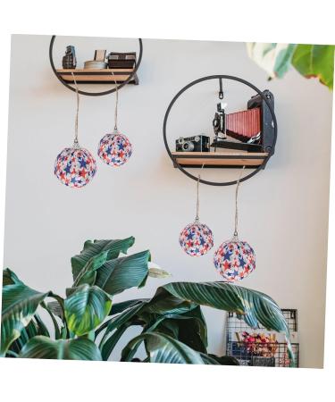 Cabilock 5pcs Independence Day Cloth Ball American Ceiling Hanging Christmas Red Household Foam Hanging Ball - Buy Online on GoSupps.com