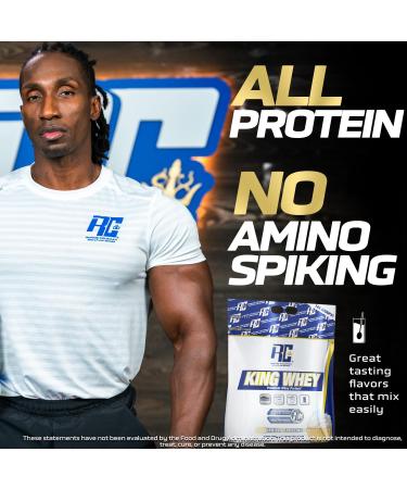 Ronnie Coleman Signature Series Whey Protein Powder - Vanilla Frosting Flavor 10 lbs | Low Sugar Pre Workout Shake for Lean Muscle Support | Available Internationally - Buy Online on GoSupps.com