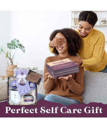 Purple Canyon Spa Gift Box for Women - Relaxing Lavender Stress Relief | All Natural | 6 Piece Set - Buy Online on GoSupps.com