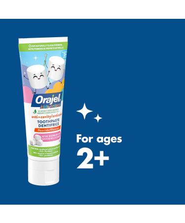 Orajel Kids Anticavity Fluoride Toothpaste Great Tasting Natural Marshmallow Kids & Toddler - No Artifical Colours & Flavours 119g - Buy Online on GoSupps.com