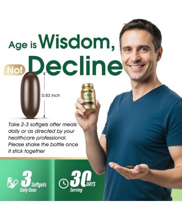 Eye Vitamin 37 in 1 Supplement for Man Woman Full Eye Support Inspired by AREDS 2 with Lutein Zeaxanthin Bilberry Extract Anthocyanin Omega-3 and CoQ10 Anti Aging Softgels 90 Count (Pack of 1) Brown - Buy Online on GoSupps.com