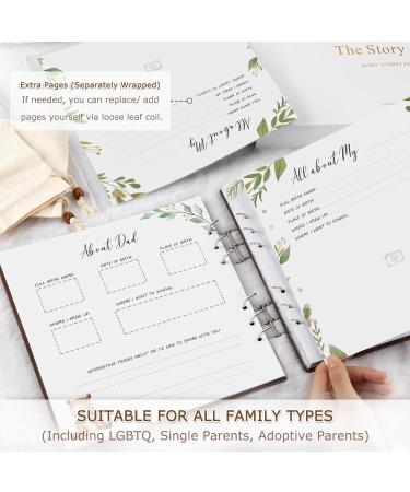 Creawoo Wooden Baby Memory Book Kit First 5 Years Keepsake Baby Journal Milestone Book Baby Story Book for Newborn Girls Boys Baby Shower Keepsake Gift Set (Included Ink Pad/Keepsake Bags/Envelopes) Baby Memory Book Set - Buy Online on GoSupps.com