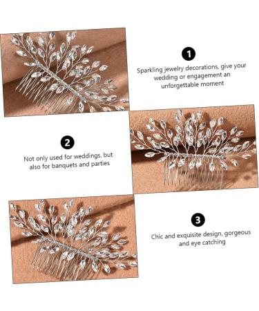 Didiseaon Hair Comb Hair Clips for Women Leaves Headpiece Wedding Headpiece for Bride Wedding Hairpin Rhinestone Headpiece Slide Combs Miss Rhinestones Pearl Rhinestone Hair - Buy Online on GoSupps.com