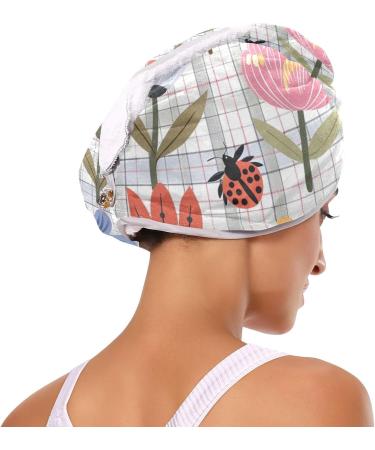 Super Absorbent Flower Hair Towels - 2 Pack Quick Dry Turbans for Women & Girls - Buy Online on GoSupps.com