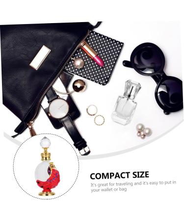 VINTORKY 1pc Peacock Essential Oil Bottle Liquid Bottle Perfume Bottle Dropper Bottle Liquid Dispenser Glass Empty Holder Liquid Holder 3.1x10.5cm Red - Buy Online on GoSupps.com