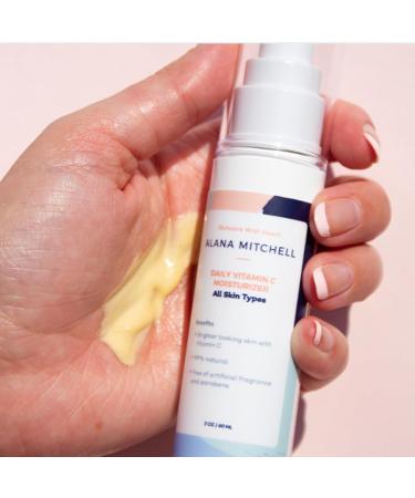 Alana Mitchell Daily Vitamin C Serum - Hydrating Anti-Aging Face Moisturizer for All Skin Types - Natural Ingredients - 2 oz - Buy Online on GoSupps.com