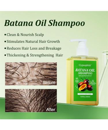 Shampooing l'huile de Batana avec extrait de romarin - Formule pour la croissance des cheveux et contre la chute des cheveux hydratation en profondeur renforce les racines (1PCS) - Buy Online on GoSupps.com