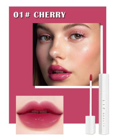 Moisturizing Lip Tint Stain | Velvet Water Lip Tint Liquid Lipstick | High Pigment Non-Sticky Gloss - Multi-use Lip & Cheek Tint 01# - All-Day Beauty - Buy Online on GoSupps.com
