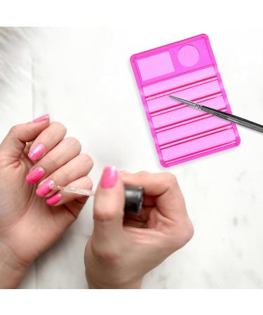 Homoyoyo Palette de Maquillage Rose Fuchsia 5 Compartiments Porte-pinceaux pour Nail Art et Palette de M lange Vernis Ongles Accessoire Professionnel pour Salon de Manucure Rangement - Buy Online on GoSupps.com