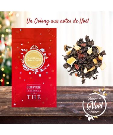 100g de Th Oolong de No l aux notes de brioche et d'agrumes | Panettone de la M re No l - COMPTOIR FRAN AIS DU TH  - Buy Online on GoSupps.com