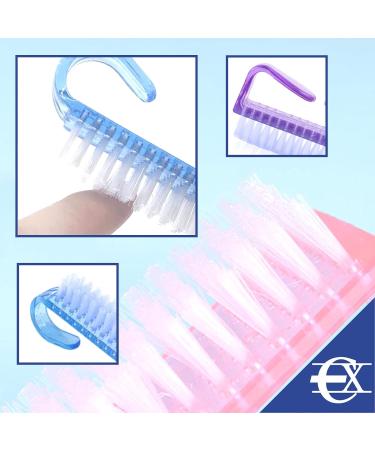EuroXanty Nail Brush Set | 2-Piece Hand Brush Set for Nails Body & Pets | Large & Small Bathing Brushes | Violet Color - Buy Online on GoSupps.com