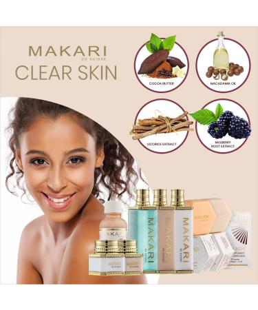 Makari Classic Body Beautifying Whitening Milk 4.75 fl.oz Lightening & Moisturizing Body Lotion with Vegeclairine Whitening Treatment for Dark Spots Acne Scars & Stretch Marks - Buy Online on GoSupps.com
