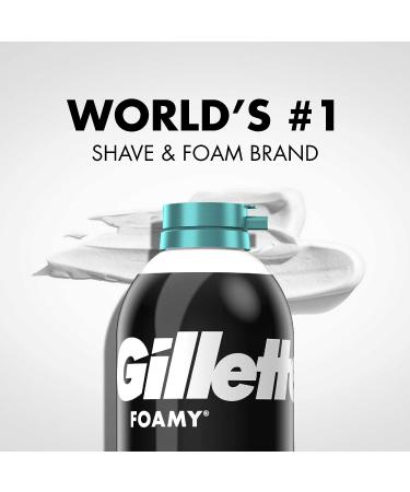 Gillette Foamy Shaving Cream Sensitive Skin 11oz - Pack of 12 - Buy Online on GoSupps.com