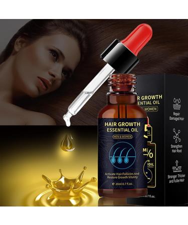 Natural Hair Growth Oil for All Hair Types - Nourishing Scalp Treatment (2pcs) - Buy Online on GoSupps.com