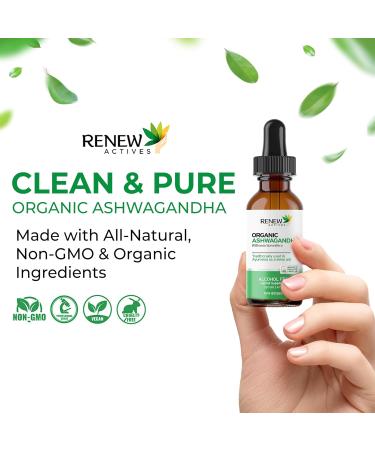 Renew Actives Organic Ashwagandha Liquid - 4 Fl Oz. - Buy Online on GoSupps.com