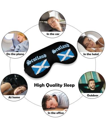 Vintage Scotland Flag Sleep Mask - Adjustable Eye Cover for Sleeping and Travel - Buy Online on GoSupps.com
