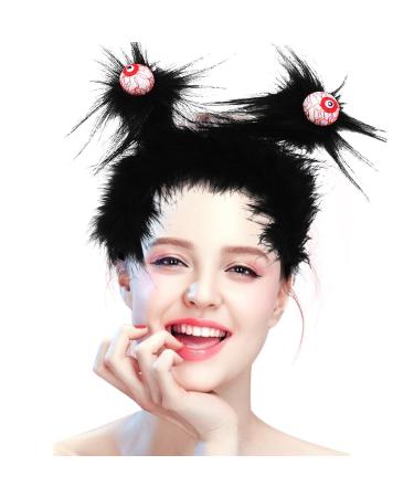 Halloween Costume Headband - Exquisite Eyeball Design Hair Hoops Hair Decor Exquisite Blood Eyeballs Headwear Horror Big Eye Ball Hair Hoop For Stage Performance And Masquerade Black One Size