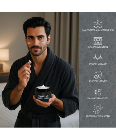6-in-1 Mens Face Moisturizer - Unscented Anti Aging & Wrinkle Men's Face Lotion Face Cream for Men with Retinol Collagen Peptides, Reduce the Look of Eye Bags, Dark Circles and Puffiness 4.23 Oz - Buy Online on GoSupps.com