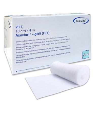 69Care Elastic binding fixing sibe 10cm x 4m 20 pieces - latex -free and breathable - made of 100% polyester with 60% stretching - ideal for wound editions and joints - CE certified with PZN 08889148 10cm x 4M fixing sords Elastic