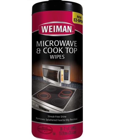 Weiman Ceramic and Glass Cooktop Cleaner - 10 Ounce - Stove Top Daily  Cleaner Kit - 12 Ounce - Glass Ceramic Induction Cooktop Cleaning Bundle  for