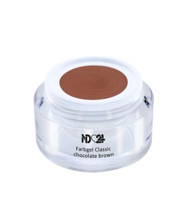 Uv Led Color Gel - Gel Classic Chocolate Brown - Brown Color - Studio Quality - Made in Germany - 5ml