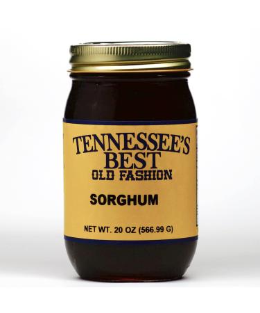 Tennessees Best Old Fashion Style Sorghum | Handcrafted With Simple Ingredients | Small Batch Made- 20 Oz Resealable Glass Jar
