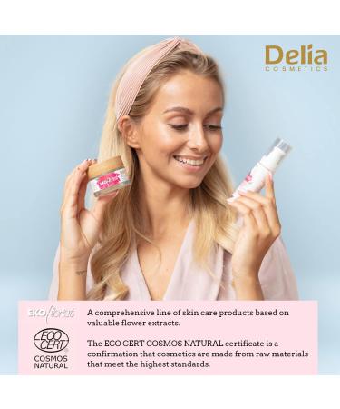  Delia Cosmetics Delia Cosmetics - EKOflorist - Soothing Revitalizing Day Cream - Light Formula - Natural Vegan Cosmetic with Shea Butter Argan Oil and Hibiscus Extract - Hydrated Skin and - Buy Online on GoSupps.com