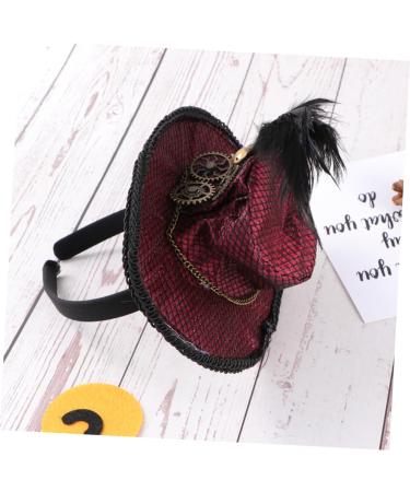 FRCOLOR Punk Hat Headband gothic headband mini top hat headband vintage headband punk apparel Steampunk Top Hat Headband - Buy Online on GoSupps.com