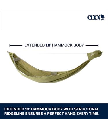 ENO  Eagles Nest Outfitters JungleNest Hammock  Evergreen - Buy Online on GoSupps.com