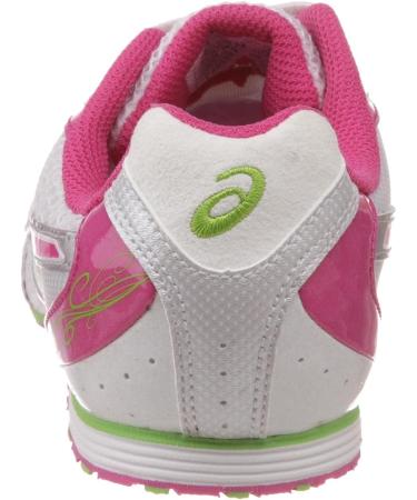 ASICS Women's Hyper-Rocketgirl 5 Track & Field Shoe 9.5 - White/Fuchsia/Green - Buy Online on GoSupps.com