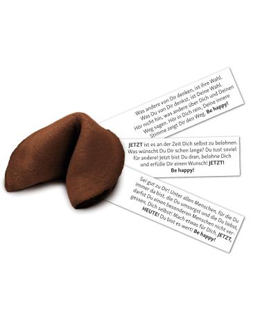 Happy Chocolate Vegan Cookies - 30 Pack with Inspiring Messages | 6g Each | International Shipping Available - Buy Online on GoSupps.com