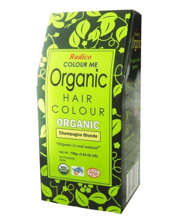 Radico Colour Me Organic Plant Hair Colour - Champagne Blonde | Organic Vegan Natural Cosmetics (1 Pack) - Buy Online on GoSupps.com
