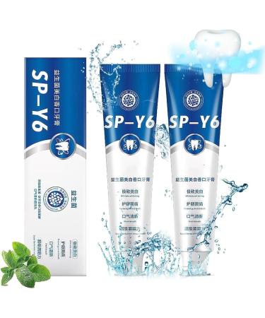 SP-Y6 Lot de 2 dentifrices SP-Y6 pour blanchir la bouche pansement claircissant et liminant les taches 100 g 2 Pi ces.