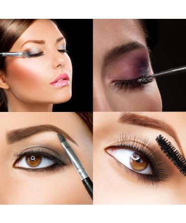 Duo Eyebrow Brush with Angled Brush and Spoolie - Eyelash Comb Tool (1 Pc) - Buy Online on GoSupps.com