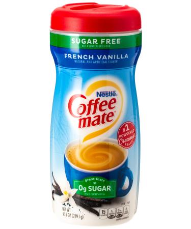 Coffee Mate Powder Coffee Creamer Sugar Free French Vanilla 10.2 oz (289.1 g)